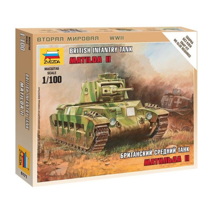 1/100 BRITISH INFANTRY TANK MATILDA II WWII 6171