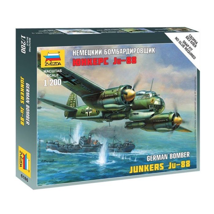 1/200 GERMAN BOMBER JUNKERS JU-88 6186