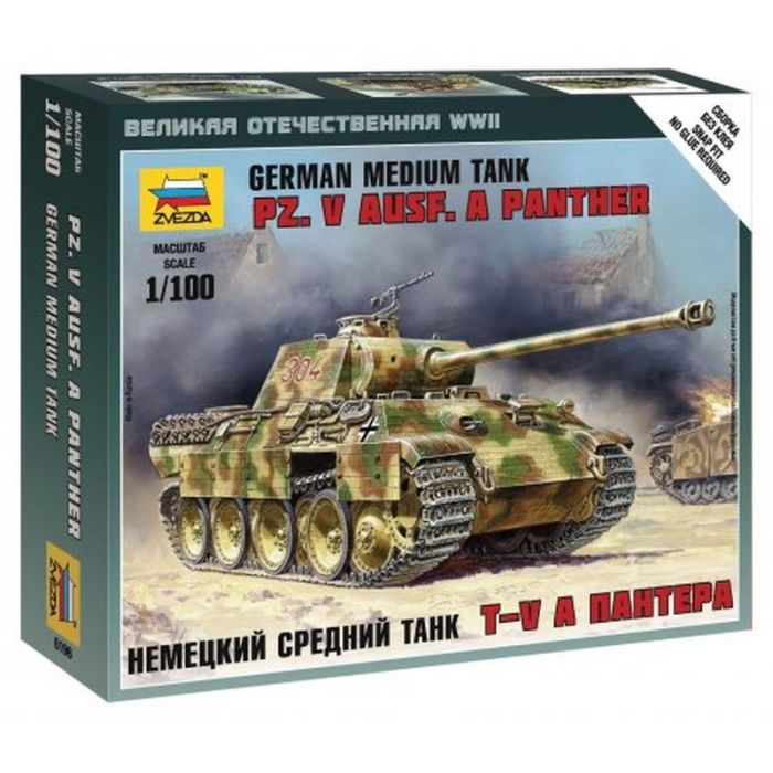 1/100 GERMAN MEDIUM TANK PZ. V AUSF. A PANTHER WWII 6196