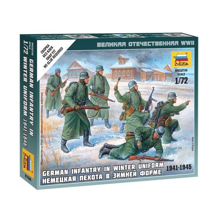 1/72 GERMAN INFANTRY IN WINTER UNIFORM 1941-1945 WWII 6198