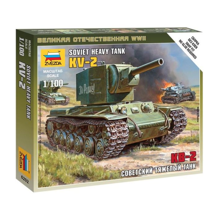 1/100 SOVIET HEAVY TANK KV-2 WWII 6202