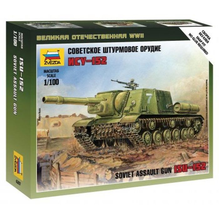 1/100 SOVIET ASSAULT GUN ISU-152 WWII 6207