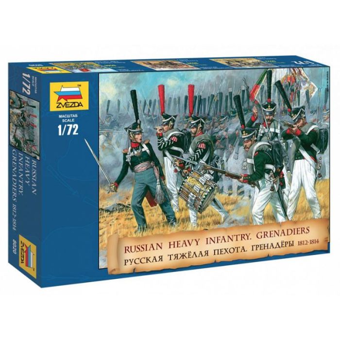 1/72 RUSSIAN HEAVY INFANTRY GRENADIERS 1812-1814 8020