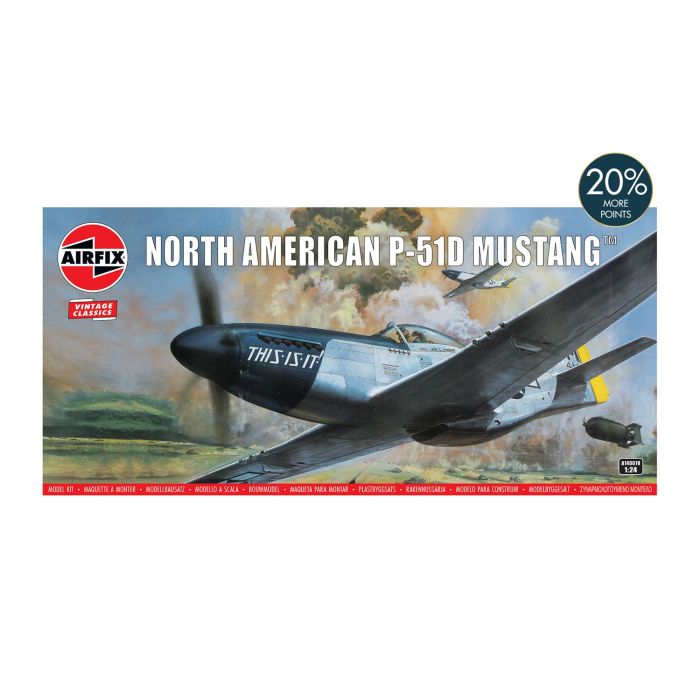 1/24 NORTH AMERICAN P-51D MUSTANG A14001V